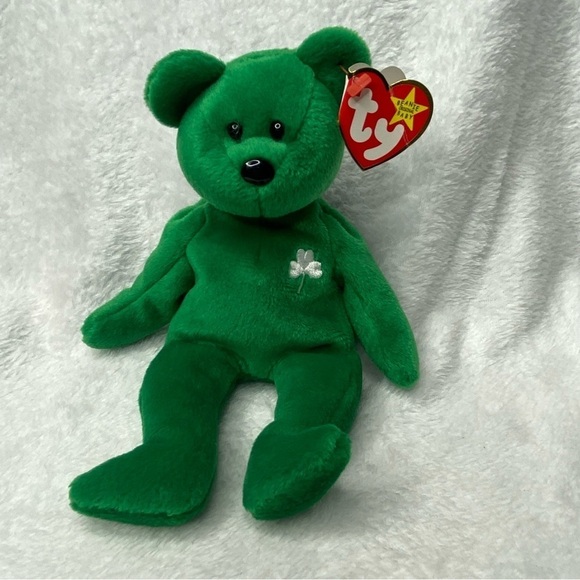TY Beanie Babies Bear Erin the Irish Teddy Bear Original vintage 1997 4186 - Picture 2 of 9